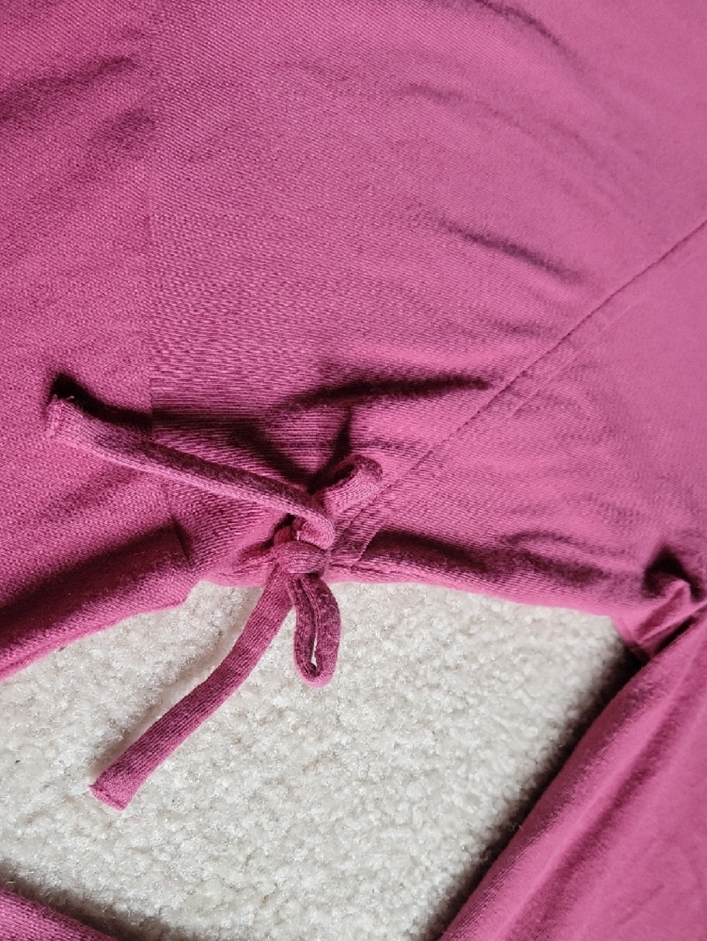 Long Sleeve Wrap-Style Pink Dress - Picture 3 of 6